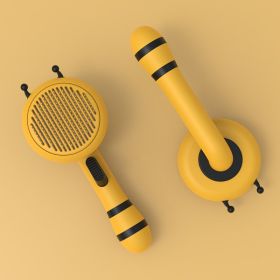 Small Bee Shaped Pet Cat Pin Comb (Option: Yellow)