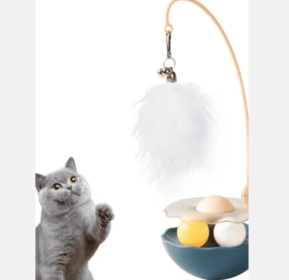 Cat Toys - Interactive Toy For Cat , Kitten Toys, Lightweight Resin Duck Shape Fun Stick For Kitten Play Indoor Outdoor ,Removable And Washable D (Option: Blue)